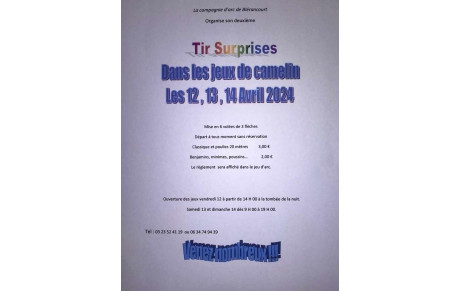 Tir à la pastille Avril 2025